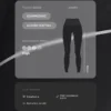 Reflektierende, hoch geschnittene, Compressive Core Control Leggings in Knöchellänge Reflektierende, hoch geschnittene, Compressive Core Control Leggings in Knöchellänge