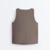 Ärmelloses Comfortlux-T-Shirt mit Überkreuz-Ausschnitt Ärmelloses Comfortlux-T-Shirt mit Überkreuz-Ausschnitt