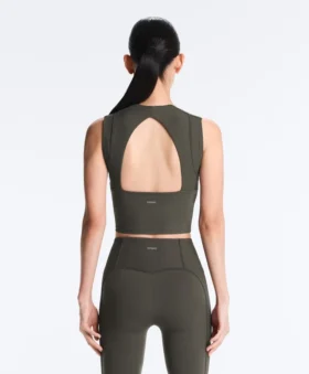 Ärmelloses Comfortlux-Tops mit Rippstrick