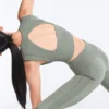 Ärmelloses Comfortlux-Tops mit Rippstrick