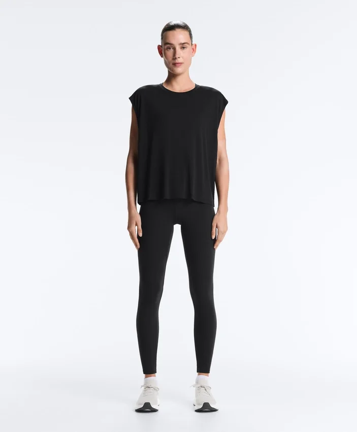 Ärmelloses T-Shirt aus Modal-Mischgewebe Ärmelloses T-Shirt aus Modal-Mischgewebe
