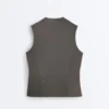 Ärmelloses T-Shirt mit Reißverschluss Ärmelloses T-Shirt mit Reißverschluss