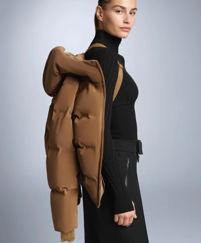Satin-Jacke 80 % Daunen und 20 % Federn Minardi Piume Ski wasserabweisend Satin-Jacke 80 % Daunen und 20 % Federn Minardi Piume Ski wasserabweisend