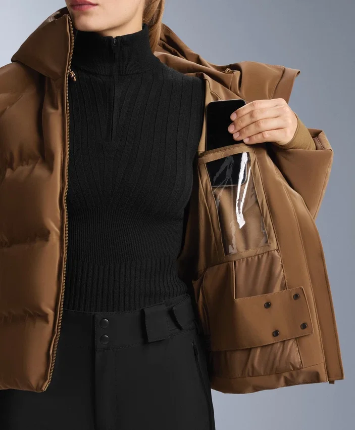 Satin-Jacke 80 % Daunen und 20 % Federn Minardi Piume Ski wasserabweisend Satin-Jacke 80 % Daunen und 20 % Federn Minardi Piume Ski wasserabweisend