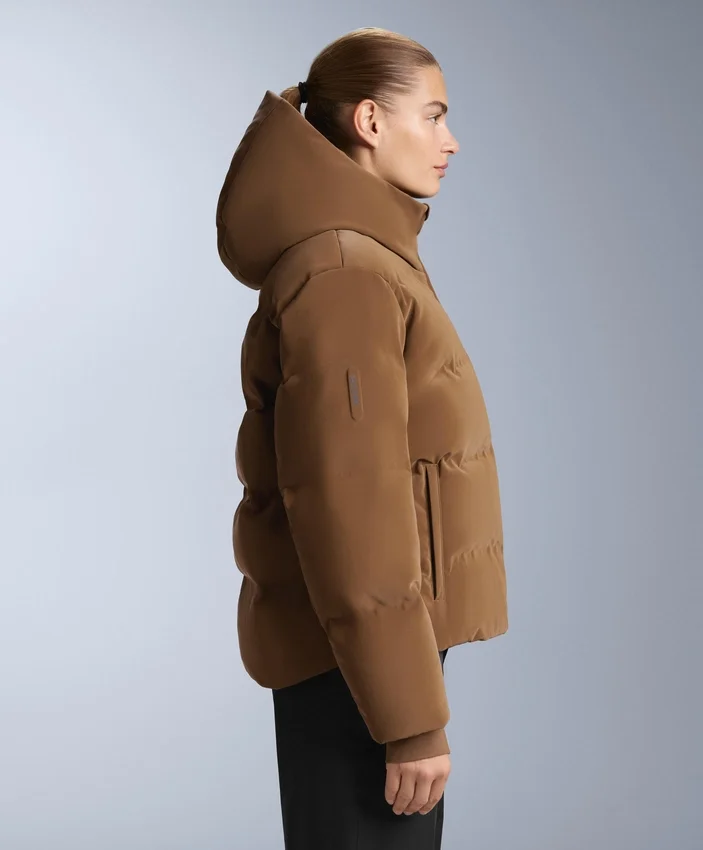 Satin-Jacke 80 % Daunen und 20 % Federn Minardi Piume Ski wasserabweisend Satin-Jacke 80 % Daunen und 20 % Federn Minardi Piume Ski wasserabweisend