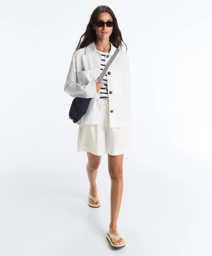 Shorts aus Baumwollmischung Shorts aus Baumwollmischung