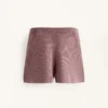 Shorts aus gewaschenem Strick Shorts aus gewaschenem Strick