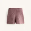 Shorts aus gewaschenem Strick Shorts aus gewaschenem Strick