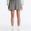 Shorts aus Lyocell-Mischgewebe mit Vichy-Karomuster