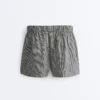 Shorts aus Lyocell-Mischgewebe mit Vichy-Karomuster