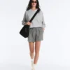 Shorts aus Lyocell-Mischgewebe mit Vichy-Karomuster