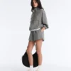 Shorts aus Lyocell-Mischgewebe mit Vichy-Karomuster