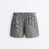 Shorts aus Lyocell-Mischgewebe mit Vichy-Karomuster
