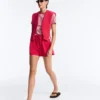 Shorts aus Piqué-Baumwolle