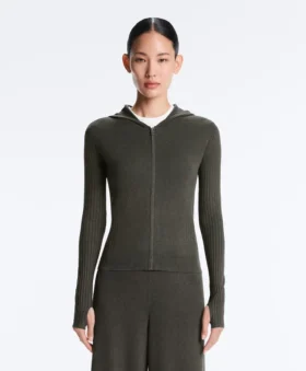 Slim-Fit-Jacke mit Kapuze