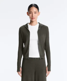 Slim-Fit-Jacke mit Kapuze