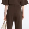 Slim-Fit-Piqué-Hose mit niedriger Leibhöhe aus Baumwolle Slim-Fit-Piqué-Hose mit niedriger Leibhöhe aus Baumwolle