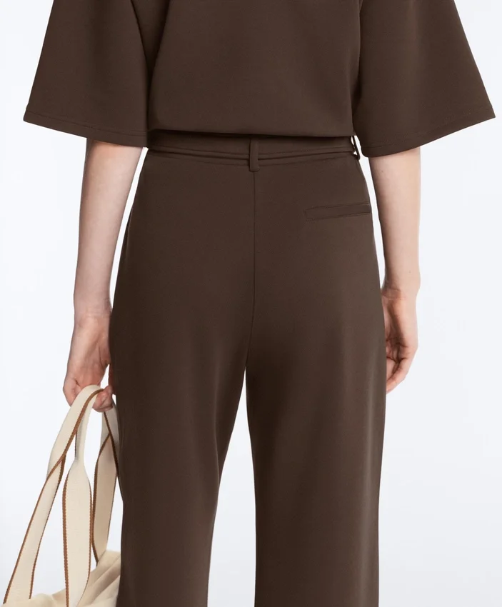 Slim-Fit-Piqué-Hose mit niedriger Leibhöhe aus Baumwolle Slim-Fit-Piqué-Hose mit niedriger Leibhöhe aus Baumwolle