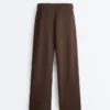 Slim-Fit-Piqué-Hose mit niedriger Leibhöhe aus Baumwolle Slim-Fit-Piqué-Hose mit niedriger Leibhöhe aus Baumwolle