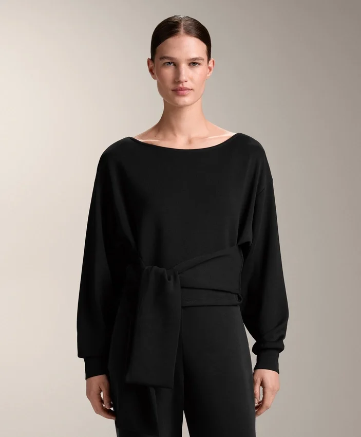 Soft Touch-Geknotetes Sweatshirt aus Modal Soft Touch-Geknotetes Sweatshirt aus Modal