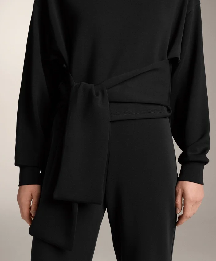 Soft Touch-Geknotetes Sweatshirt aus Modal Soft Touch-Geknotetes Sweatshirt aus Modal