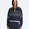 Soft Touch-gestreifte Matrosenjacke aus Modal Soft Touch-gestreifte Matrosenjacke aus Modal