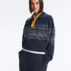 Soft Touch-gestreifte Matrosenjacke aus Modal Soft Touch-gestreifte Matrosenjacke aus Modal
