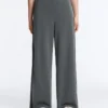 Soft Touch-Hose mit weitem Bein, Seitenfalten und Modal Soft Touch-Hose mit weitem Bein, Seitenfalten und Modal
