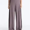 Soft Touch-Hose mit weitem Bein, Seitenfalten und Modal Soft Touch-Hose mit weitem Bein, Seitenfalten und Modal