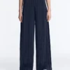 Soft Touch-Hose mit weitem Bein, Seitenfalten und Modal Soft Touch-Hose mit weitem Bein, Seitenfalten und Modal