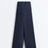 Soft Touch-Hose mit weitem Bein, Seitenfalten und Modal Soft Touch-Hose mit weitem Bein, Seitenfalten und Modal