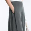 Soft Touch-Hose mit weitem Bein, Seitenfalten und Modal Soft Touch-Hose mit weitem Bein, Seitenfalten und Modal