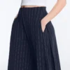 Soft Touch-Hose mit weitem Bein, Seitenfalten und Modal Soft Touch-Hose mit weitem Bein, Seitenfalten und Modal