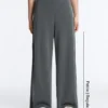 Soft Touch-Hose mit weitem Bein, Seitenfalten und Modal Soft Touch-Hose mit weitem Bein, Seitenfalten und Modal