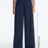 Soft Touch-Hose mit weitem Bein, Seitenfalten und Modal Soft Touch-Hose mit weitem Bein, Seitenfalten und Modal