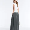 Soft Touch-Hose mit weitem Bein, Seitenfalten und Modal Soft Touch-Hose mit weitem Bein, Seitenfalten und Modal