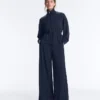 Soft Touch-Hose mit weitem Bein, Seitenfalten und Modal Soft Touch-Hose mit weitem Bein, Seitenfalten und Modal