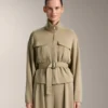 Soft Touch-Jacke mit Gürtel und Modal Soft Touch-Jacke mit Gürtel und Modal