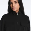 Soft Touch-Jacke mit Gürtel und Modal Soft Touch-Jacke mit Gürtel und Modal