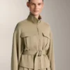 Soft Touch-Jacke mit Gürtel und Modal Soft Touch-Jacke mit Gürtel und Modal