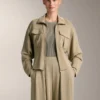 Soft Touch-Jacke mit Gürtel und Modal Soft Touch-Jacke mit Gürtel und Modal