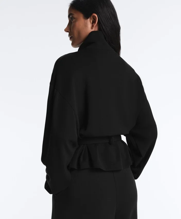 Soft Touch-Jacke mit Gürtel und Modal Soft Touch-Jacke mit Gürtel und Modal