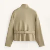 Soft Touch-Jacke mit Gürtel und Modal Soft Touch-Jacke mit Gürtel und Modal