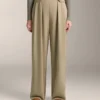 Soft Touch-Modal-Hose mit weitem Bein und Falten an der Taille Soft Touch-Modal-Hose mit weitem Bein und Falten an der Taille