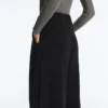 Soft Touch-Modal-Hose mit weitem Bein und Falten an der Taille Soft Touch-Modal-Hose mit weitem Bein und Falten an der Taille