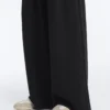 Soft Touch-Modal-Hose mit weitem Bein und Falten an der Taille Soft Touch-Modal-Hose mit weitem Bein und Falten an der Taille