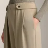 Soft Touch-Modal-Hose mit weitem Bein und Falten an der Taille Soft Touch-Modal-Hose mit weitem Bein und Falten an der Taille
