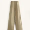 Soft Touch-Modal-Hose mit weitem Bein und Falten an der Taille Soft Touch-Modal-Hose mit weitem Bein und Falten an der Taille