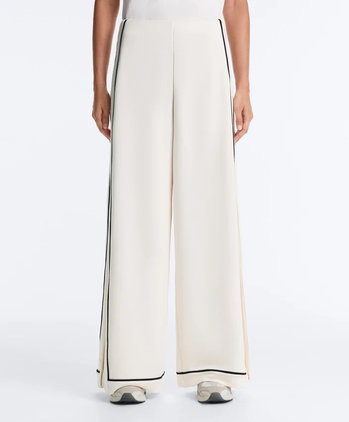 Soft Touch-Modal-Hose mit weitem Bein und kontrastfarbener Paspel Soft Touch-Modal-Hose mit weitem Bein und kontrastfarbener Paspel