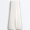 Soft Touch-Modal-Hose mit weitem Bein und kontrastfarbener Paspel Soft Touch-Modal-Hose mit weitem Bein und kontrastfarbener Paspel